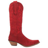 DI920 Dingo Women's Out West Snip Toe Leather Western Boot - Suede Red