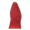 DI920 Dingo Women's Out West Snip Toe Leather Western Boot - Suede Red