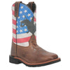 DPC2823 DPC3823 Dan Post Youth Buck Leather Square Toe Cowboy Boot