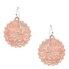 ER5836RG Montana Silversmiths Scalloped Edge Concho Rose Gold Earrings