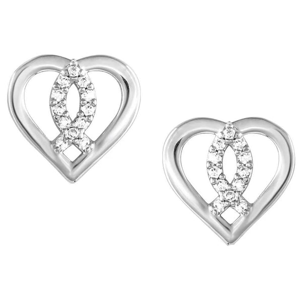 FFER5536 Montana Silversmiths Connected Faith Crystal Post Earrings