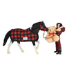 B-HP-10116 Breyer Holiday Pony Playset - Holiday Pajama Party