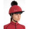 IT00144 LeMieux Pom Hat Silk Helmet Cover - Chilli