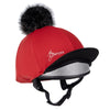 IT00144 LeMieux Pom Hat Silk Helmet Cover - Chilli