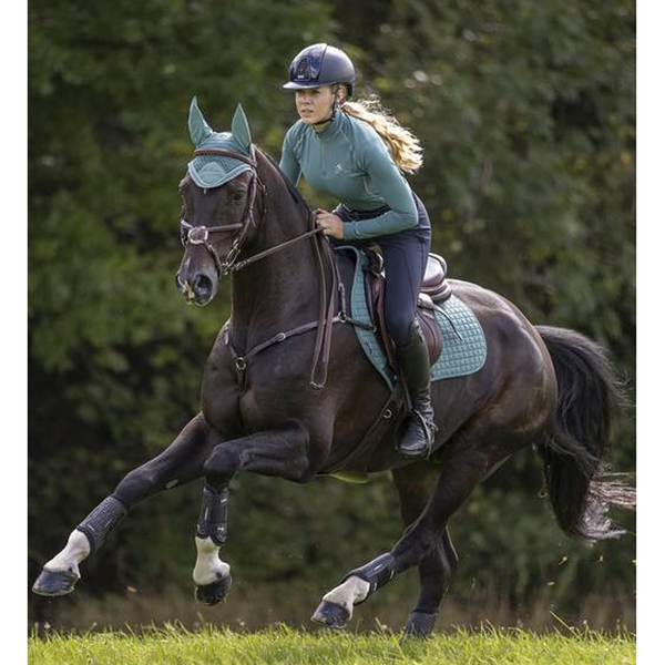 IT01168 LeMieux Suede Close Contact Square English Saddle Pad - Sage