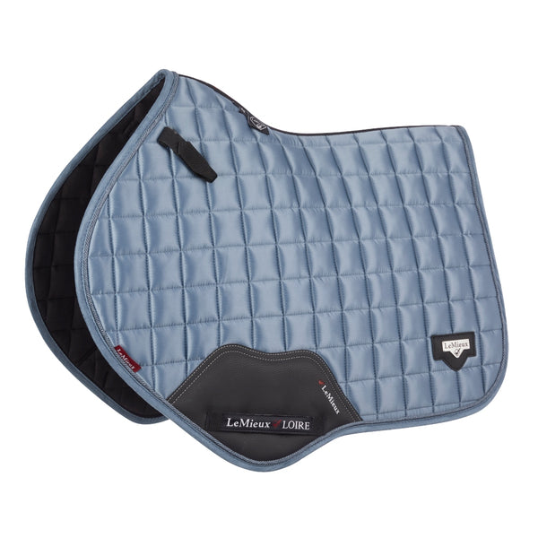 IT01200 LeMieux Loire Classic Satin Close Contact Square English Saddle Pad - Ice Blue