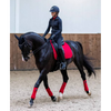 IT01283 LeMieux Suede Square Dressage Pad - Chilli