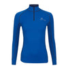 IT02132 My LeMieux Ladies Base Layer Quarter Zip Long Sleeve Shirt - Bennetton Blue