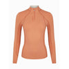 IT04002034 My LeMieux Ladies Base Layer Quarter Zip Long Sleeve Shirt - Apricot