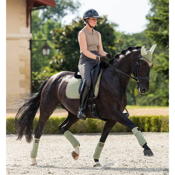 IT04079 LeMieux Suede Square Dressage Pad - Fern