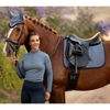 IT04082 LeMieux Suede Square Dressage Pad - Jay Blue