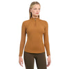 IT05071 My LeMieux Ladies Base Layer Quarter Zip Long Sleeve Shirt - Ginger