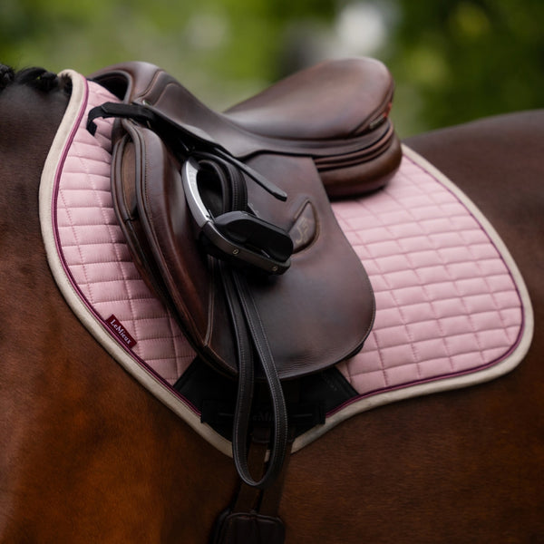 IT05947 LeMieux Suede Close Contact Square English Saddle Pad - Blossom