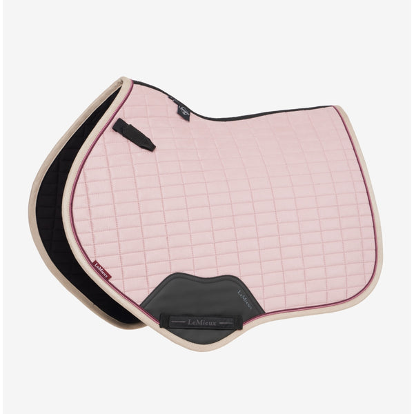 IT05947 LeMieux Suede Close Contact Square English Saddle Pad - Blossom