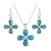 JS5621 Montana Silversmiths Wildflower Turquoise Jewelry Set