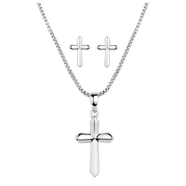 JS5950 Montana Silversmiths True Belief Cross Jewelry Set