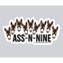 LSAssinine Ass-N-Nine Donkey  3" Sticker