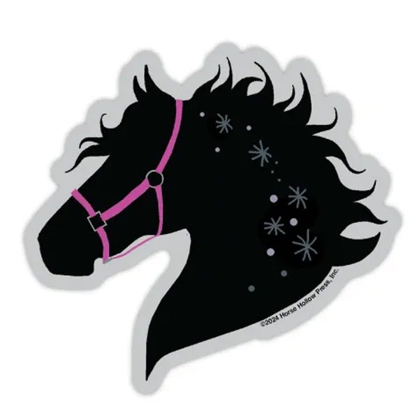 LSHH Horse Head Pink Halter 3" Sticker