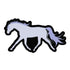 LSTBPurp  Purple Trotting TB Horse  3" Sticker