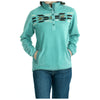 MAK9909002 Cinch Women's Long Sleeve Polar Fleece Pullover - Turquoise