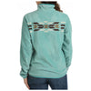 MAK9909002 Cinch Women's Long Sleeve Polar Fleece Pullover - Turquoise