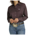 MSW9163028 Cinch Women's Long Sleeve ArenaFlex Button Shirt - Purple Print