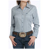 MSW9164230 Cinch Women's Long Sleeve Tencel Button Western Shirt - Blue Stripe