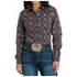 MSW9165042 Cinch Women's Long Sleeve Buttondown Western Shirt - Multicolor Print