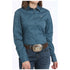 MSW9165060 Cinch Women's Long Sleeve Button Western Shirt - Solid Teal