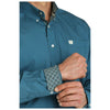 MTW1105777 Cinch Men's Long Sleeve Solid Button Shirt - Teal