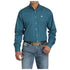 MTW1105777 Cinch Men's Long Sleeve Solid Button Shirt - Teal