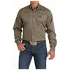 MTW1105809 Cinch Men's Long Sleeve Western Shirt - Brown Stripe