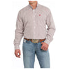 MTW1105839 Cinch Men's Long Sleeve Buttondown Western Shirt - White Print