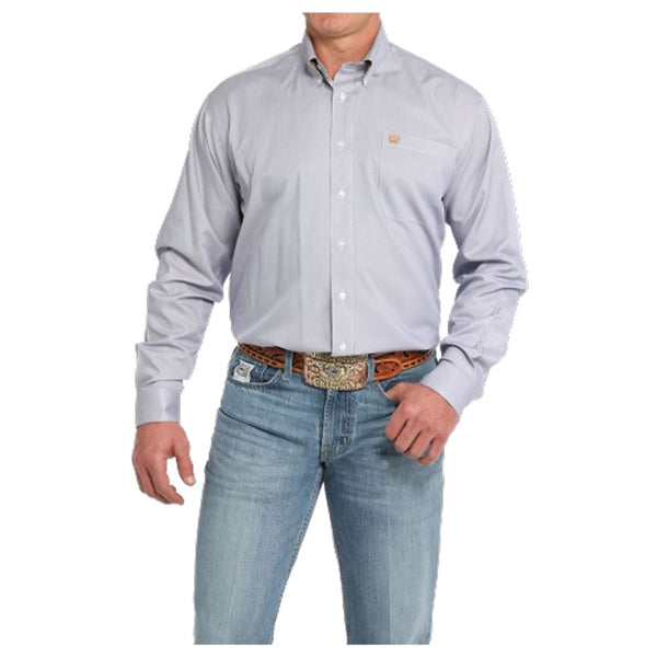 MTW1105850 Cinch Men's Long Sleeve Buttondown Western Shirt - Purple Stripe