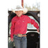 MTW7060340 Cinch Boys Long Sleeve Western Shirt - Red Print