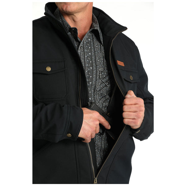 MWJ1566003 Cinch Men's Conceal Carry Canvas Jacket - Black