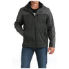 MWJ1593002 Cinch Men's Bonded Softshell Hooded Jacket - Black