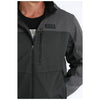 MWJ1593002 Cinch Men's Bonded Softshell Hooded Jacket - Black