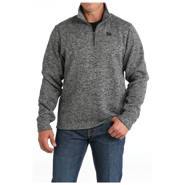 MWK1080014 Cinch Men's 1/4 Zip Sweater - Grey