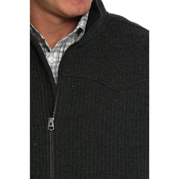 MWV1909001 Cinch Men's Bonded Wooly Vest - Black