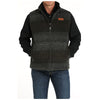 MWV1911001 Cinch Men's Reversible Western Vest - Charcoal