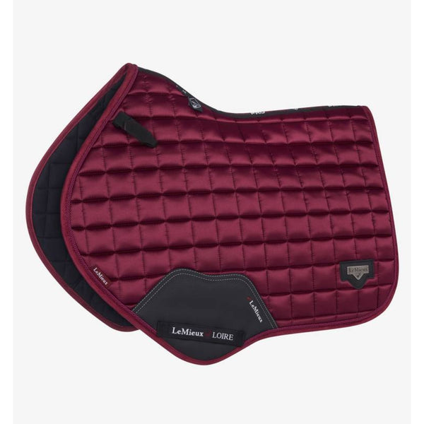 IT01203 LeMieux Loire Classic Satin Close Contact Square English Saddle Pad - Mulberry