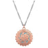 NC5836RG Montana Silversmiths Rose Gold Scalloped Edge Concho Necklace Emma's Sunlight Necklace