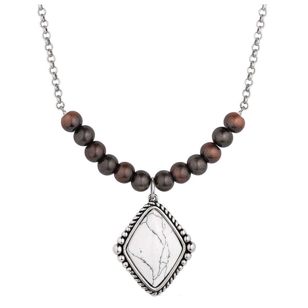 NC5970 Montana Silversmiths Blank Slate Beaded Necklace