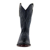 RW2000-3 R. Watson Men's Black Caiman Belly Round Toe Cowboy Boot