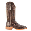 RW7913-2 R. Watson Men's Rustic Python Belly Wide Square Toe Cowboy Boot