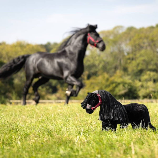 IT05841 LeMieux Toy Pony Mini Plush Pony - Spike Black Friesian