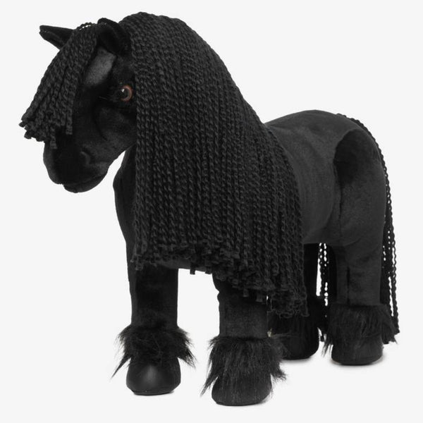 IT05841 LeMieux Toy Pony Mini Plush Pony - Spike Black Friesian