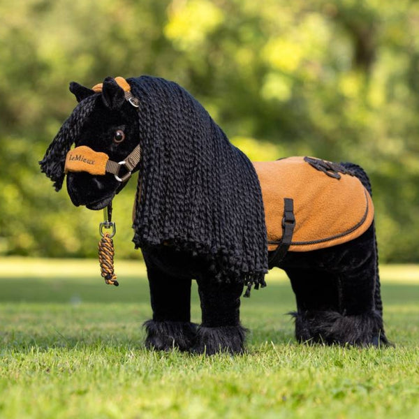 IT05841 LeMieux Toy Pony Mini Plush Pony - Spike Black Friesian