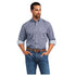 10040727 Ariat Men's Ernest Wrinkle Free Long Sleeve Shirt- Nocturnal Blue